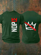 🔥Buy 3 Get 15% Off🔥Men's Nope, No Kings In America Print T-shirt