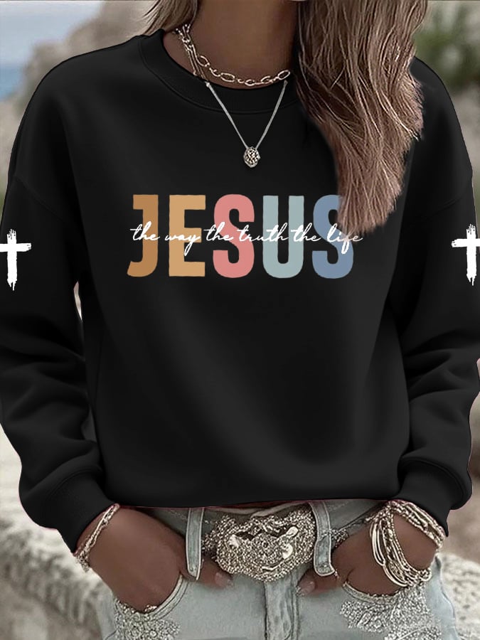 Women's Casual Jesus Truth Sweatshirt
