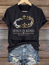 Women's  Jesus Is King Christian  T-Shirt