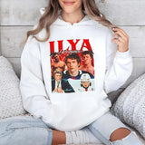 Hockey Romance Print Casual Hoodie