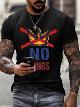 🔥Buy 3 Get 15% Off🔥Men's No KINGS Retro Graphic Print T-Shirt