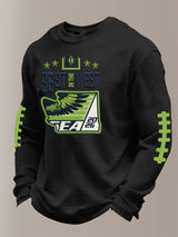 Men's Football Print Waffle T-Shirt