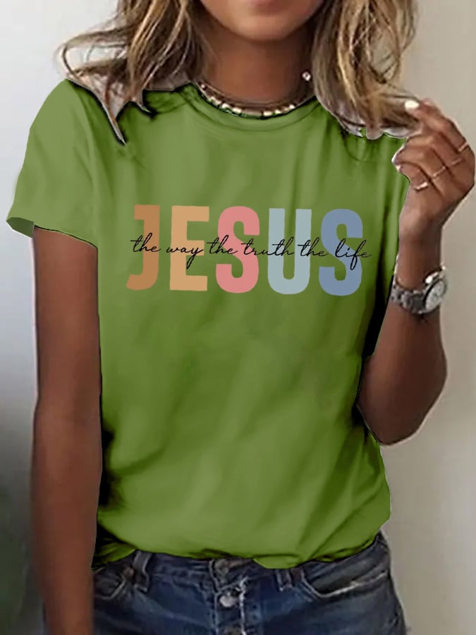 Women's Casual Jesus Truth T-shirt