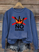 🔥Buy 3 Get 15% Off🔥Women's  America has No Kings Printed Casual Sweatshirt