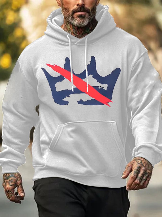 🔥Buy 3 Get 15% Off🔥Men's Retro No King Print Hoodie
