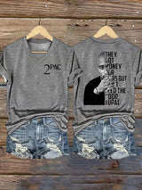 🔥Buy 3 Get 15% Off🔥Women's  2Pac Rapper Print T-Shirt