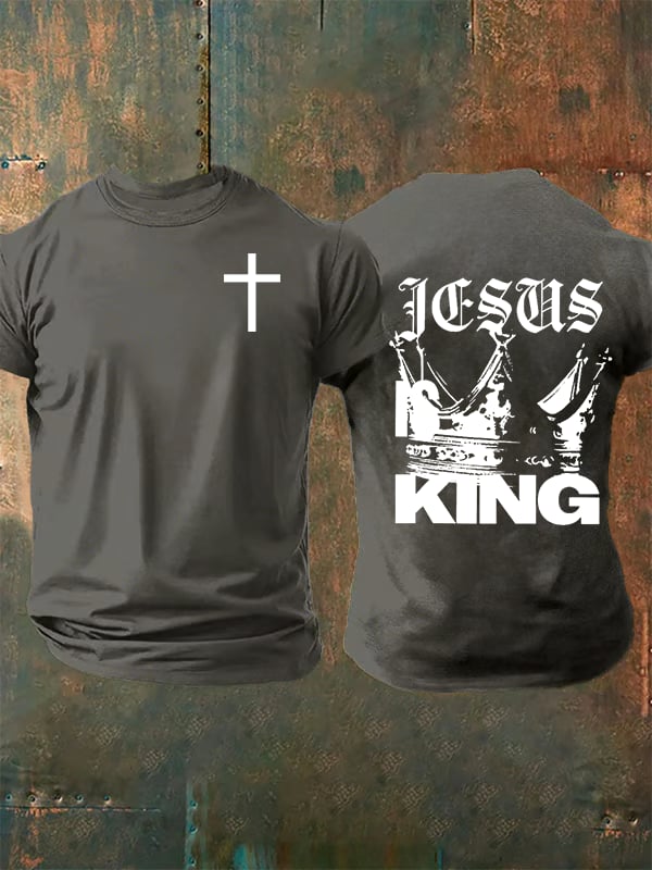 Men's  Jesus Is King Christian  T-Shirt