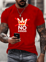 🔥Buy 3 Get 15% Off🔥Men's No Kings in America print T-Shirt