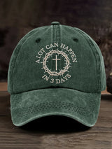 🔥Hot Sale Picks 🔥Unisex A Lot Can Happen In 3 Days Print Baseball Cap