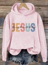 omen's Casual Jesus Truth Hoodie