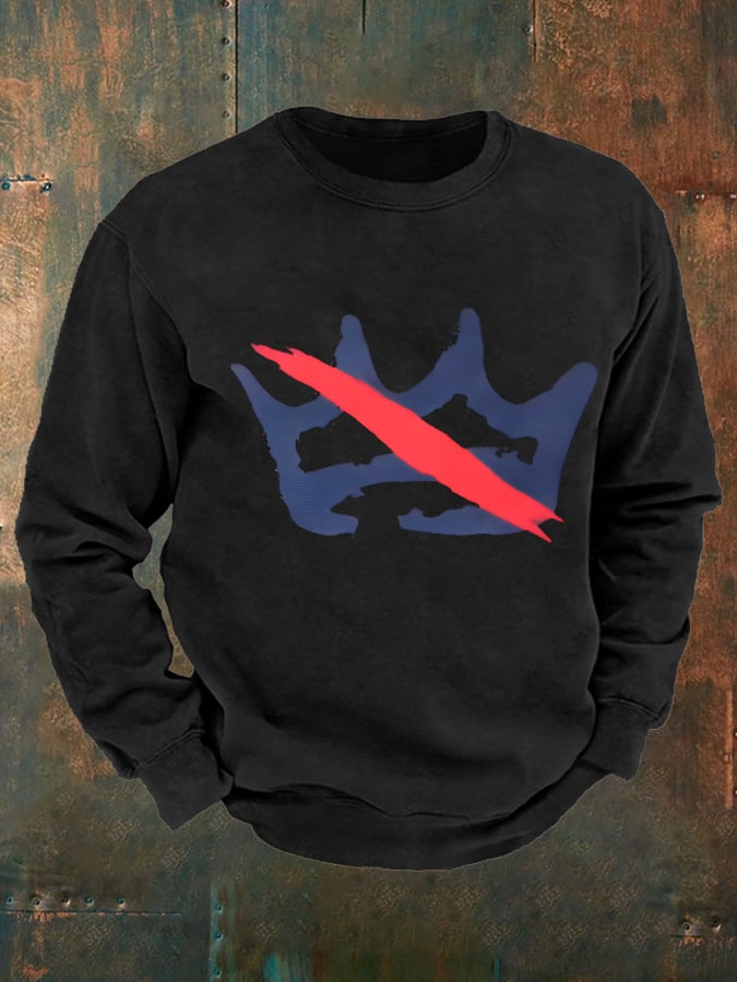🔥Buy 3 Get 15% Off🔥Men's America has no kings print  Casual Sweatshirt