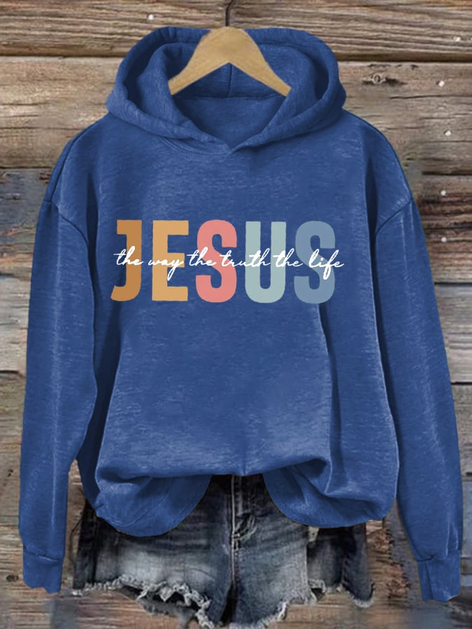 omen's Casual Jesus Truth Hoodie