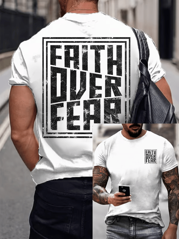 Men's  Faith Overcomes Fear T-shirt