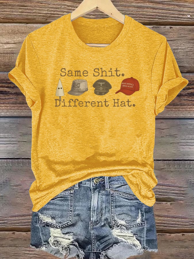 🔥Buy 3 Get 15% Off🔥Women's  Same shit Different costume Print T-Shirt