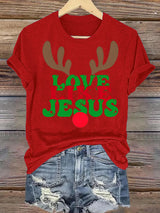 Women's  Like Jesus, love Christian T-shirt