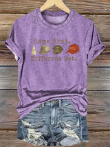 🔥Buy 3 Get 15% Off🔥Women's  Same shit Different costume Print T-Shirt