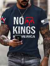 🔥Buy 3 Get 15% Off🔥Men's No Kings In America Print T-shirt
