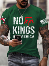 🔥Buy 3 Get 15% Off🔥Men's No Kings In America Print T-shirt