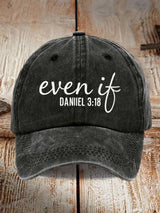 Unisex Even If Print Baseball Cap