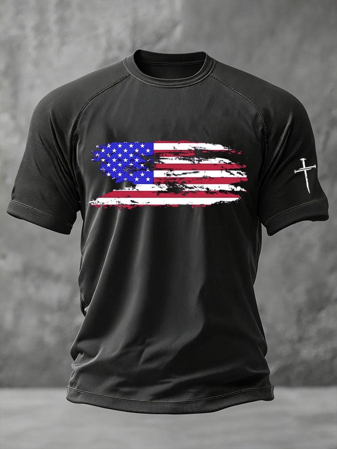 Men's Faith Print Casual T-Shirt