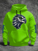 Men's Football Print Crew Neck Top