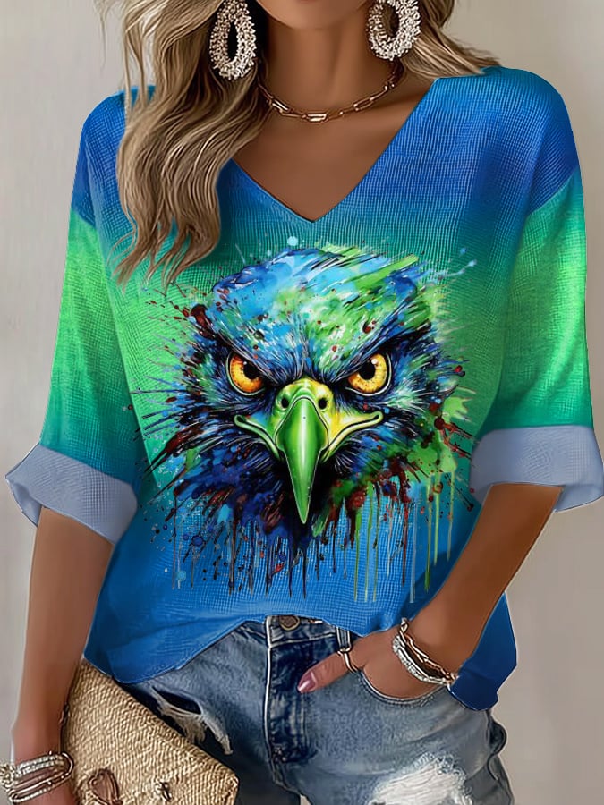 Women's Football Print T-Shirt