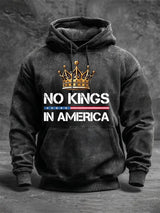 🔥Buy 3 Get 15% Off🔥Men's No Kings In America Print Hoodie