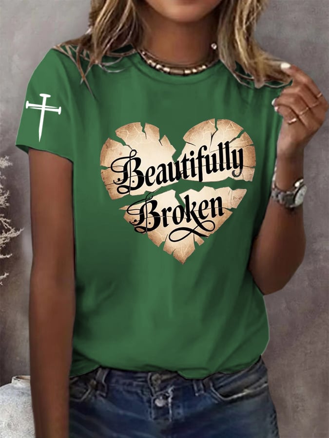 Women's Country Music Print Casual T-Shirt