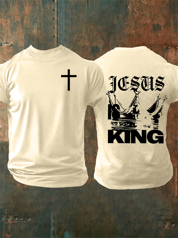 Men's  Jesus Is King Christian  T-Shirt