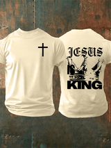 Men's  Jesus Is King Christian  T-Shirt
