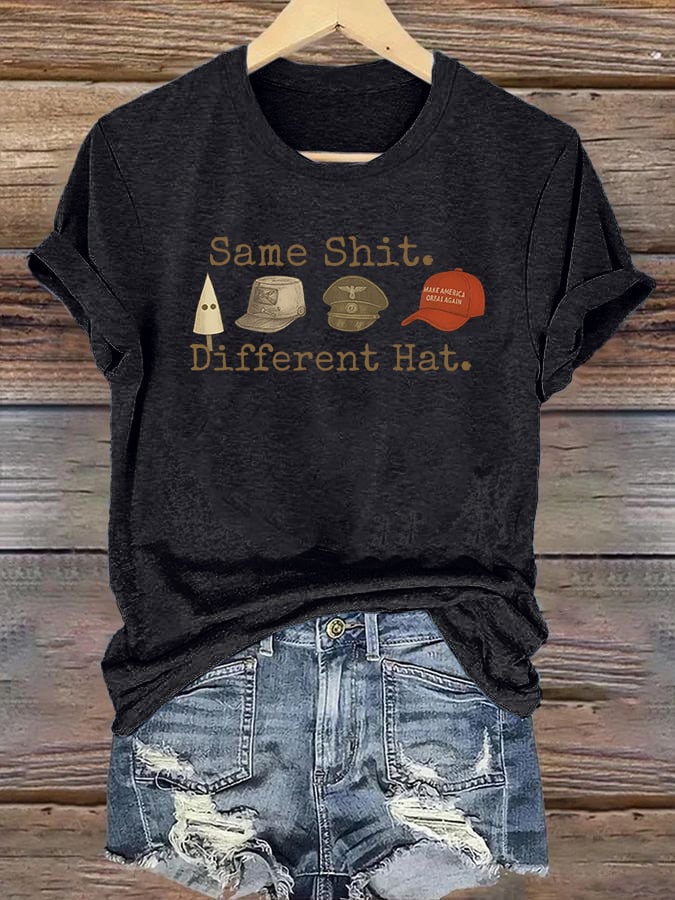 🔥Buy 3 Get 15% Off🔥Women's  Same shit Different costume Print T-Shirt