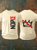 🔥Buy 3 Get 15% Off🔥Men's Nope, No Kings In America Print T-shirt