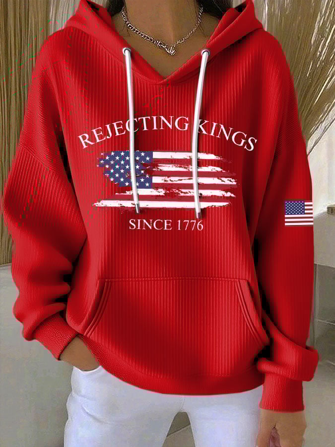 🔥Buy 3 Get 15% Off🔥Women's Casual FDT REJECTING KINGS SINCE 1776 Hoodie