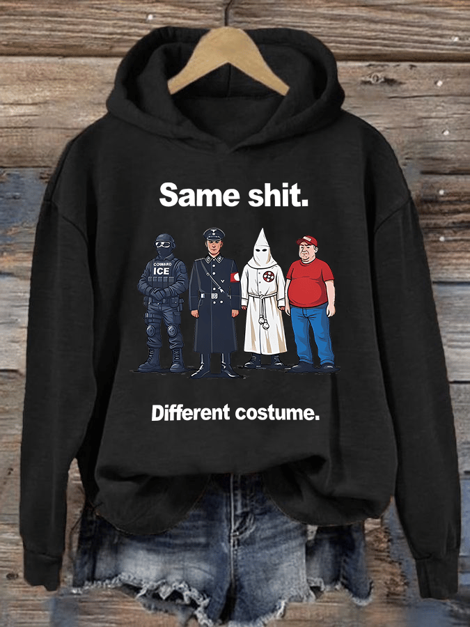 🔥Buy 3 Get 15% Off🔥Women's  Same shit Different costume  Print  Hoodie