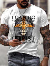 Men'S Casual Faith Short-Sleeved T-Shirt