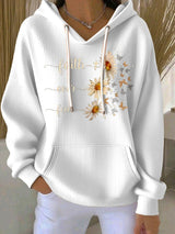 Women's Faith Print Casual Hoodie