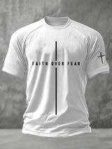 Men's Faith Print Casual T-Shirt