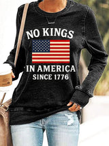 🔥Buy 3 Get 15% Off🔥Retro No Kings Print Sweatshirt