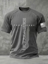 Men's PROVERBS 3:5–6 Faith Print Round Neck T-Shirt