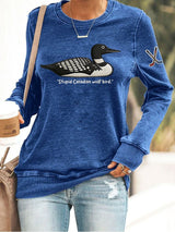 Women's Hockey Romance Print Casual Sweatshirt