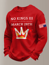 🔥Buy 3 Get 15% Off🔥Men's Retro No Kings III 50 State Nationwide Protest March 28th Print Sweatshirt