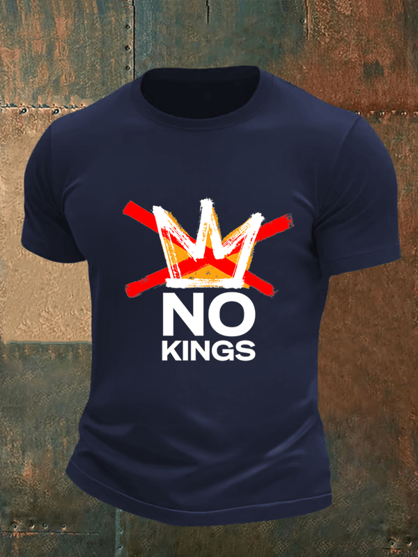 🔥Buy 3 Get 15% Off🔥Men's no kings in America print  T-Shirt