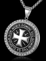 Vintage Crusader Templar Diamond Necklace