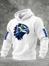 Men'S Casual Printed Hooded Sweatshirt