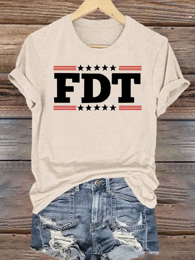 🔥Buy 3 Get 15% Off🔥Women's  FDT Print  T-Shirt