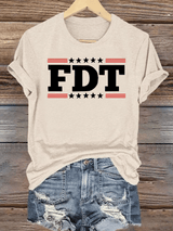 🔥Buy 3 Get 15% Off🔥Women's  FDT Print  T-Shirt