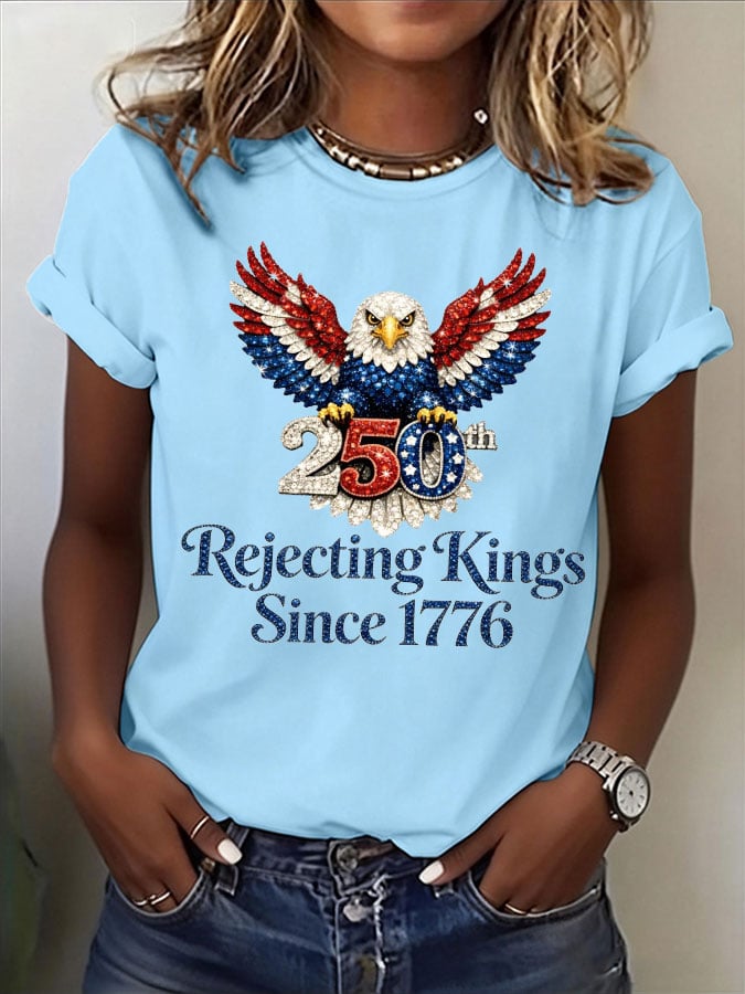 🔥Buy 3 Get 15% Off🔥Women's No Kings Print T-Shirt