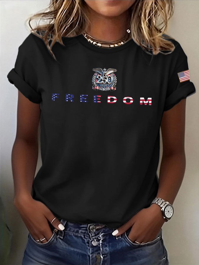 🔥Buy 3 Get 15% Off🔥Women's 250 Years Print T-Shirt