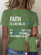 Women'S Casual Faith Short Sleeve T-Shirt