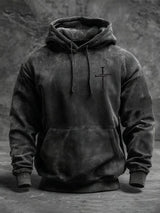 🔥Buy 3 Get 15% Off🔥Men's Faith Cross Vintage Hoodie